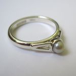 Pearl And White Gold Ring
