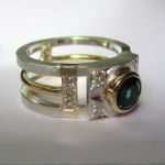 Sapphire And Diamond 'Architect Ring'