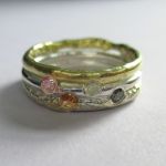 Four Natural Coloured Diamond Ring