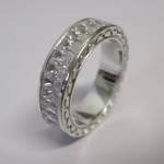 Baguette Diamond Eternity Ring set in Platinum